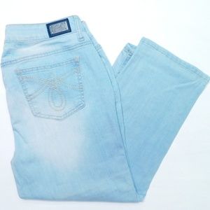 EARL JEANS Capri Crop 8 / 29x23 Light Blue Wash